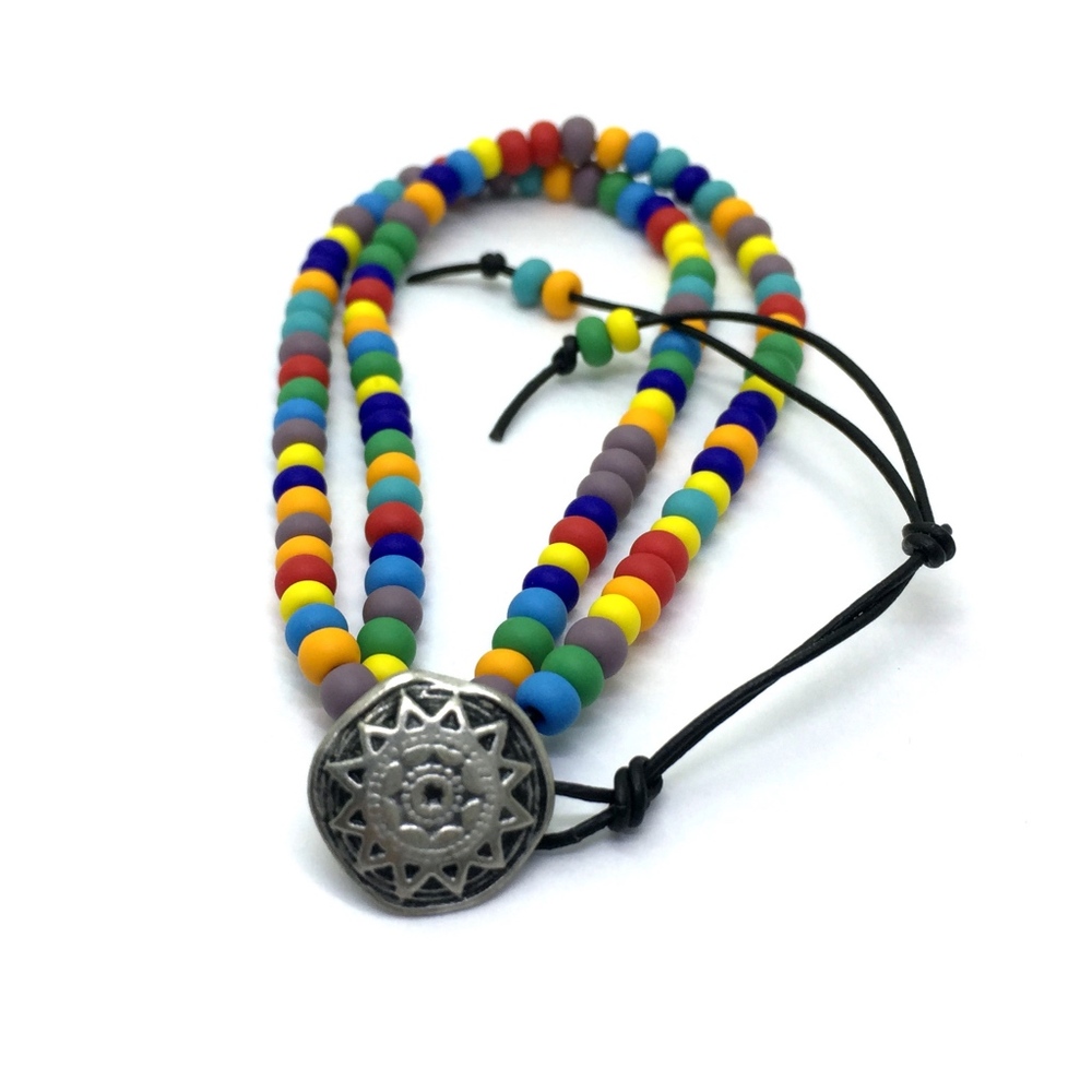 Leather Wrap Bracelet.